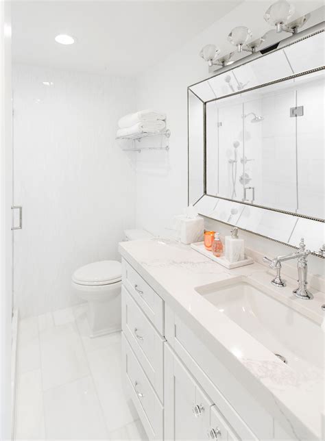 White Marble Bathroom Decor Ideas Home Redesign