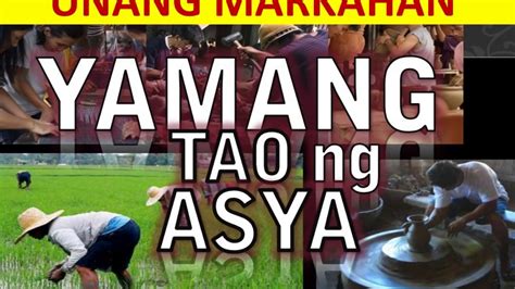 Yamang Tao Ng Asya Araling Panlipunan 07 Youtube