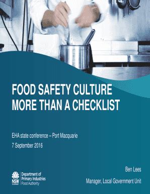 Papers that are limited to physical/chemical measures will not be author information pack 16 may 2021. Food Safety Culture Checklist - Fill Online, Printable ...