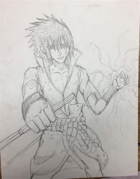 Sasuke Uchiha Drawing Ink Anime Amino