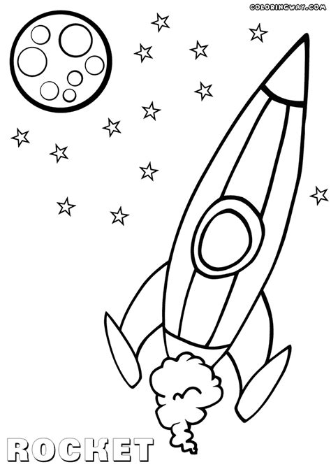 Rocket ship coloring pages are a fun way for kids of all ages to develop creativity, focus, motor skills and color recognition. Rocket coloring pages | Coloring pages to download and print