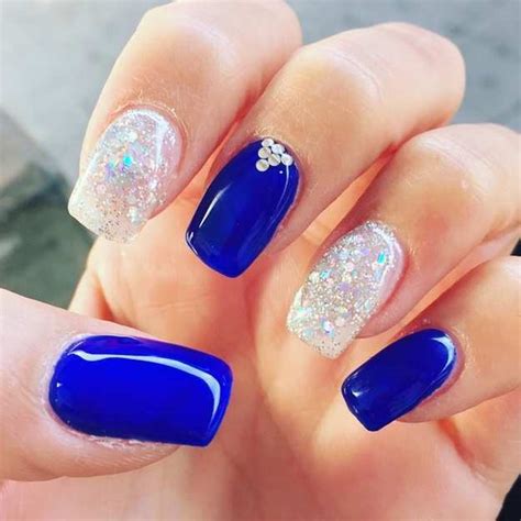 25 Hottest Royal Blue Nail Ideas for 2020 - NailDesignCode Gel nail colors, gel nails designs, videos.