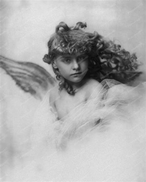Victorian Little Girl Angel 1900s 8x10 Reprint Of Old Photo Photoseeum