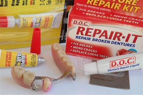 What Can I Use To Glue A Tooth On A Denture Denture Repairs Fix