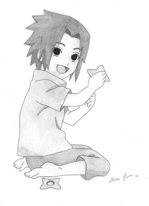 Kid Sasuke By Malleymalos Naruto Drawings Sasuke Drawing Cute Drawings