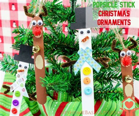 Popsicle Stick Christmas Ornaments An Easy Kids Diy