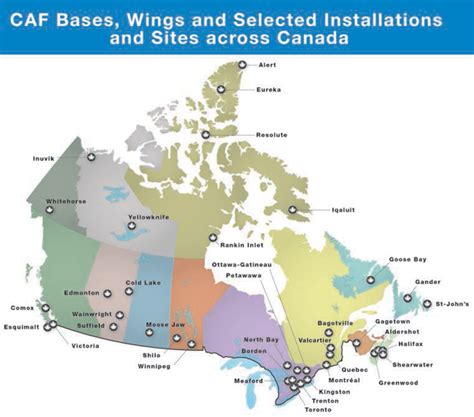 Canadian Forces Bases And Wings Across Canada Dpr 2012