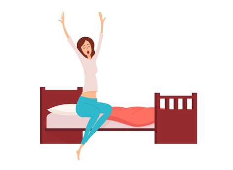 Premium Vector Woman Sleeping Or Dreaming Having A Rest Lying On Couch
