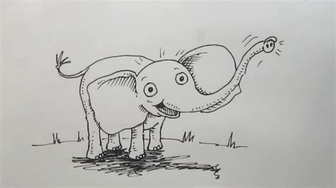 Learn how to draw a elephant easy and step by step. How to Draw a Cartoon Elephant | Curious.com