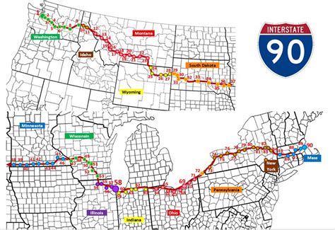 Interstate 90 Route