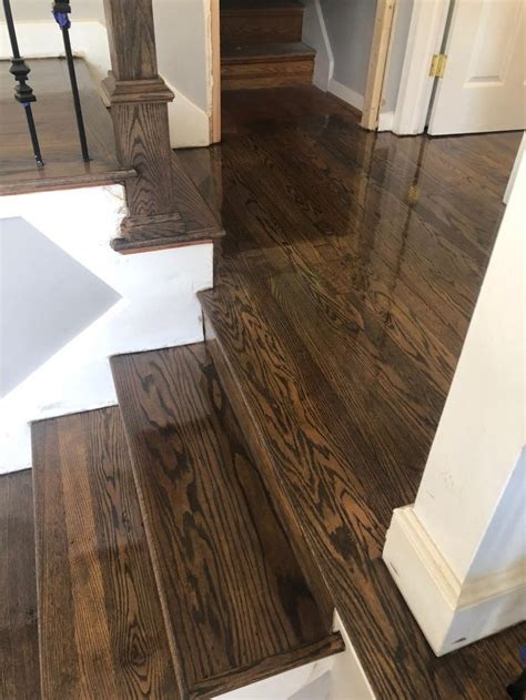 Jacobean Stain And Classic Gray Hardwood Floor Colors Wood Floor