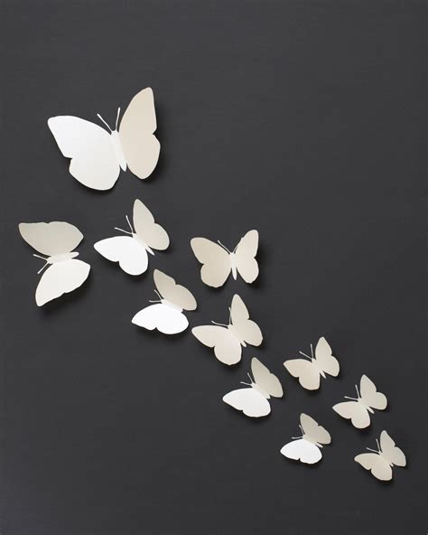 3d Wall Butterflies 3d Butterfly Wall Art For Modern Home Decor In