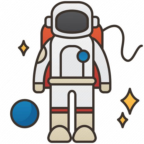 Astronaut Cosmonaut Explore Interstellar Spaceman Icon Download