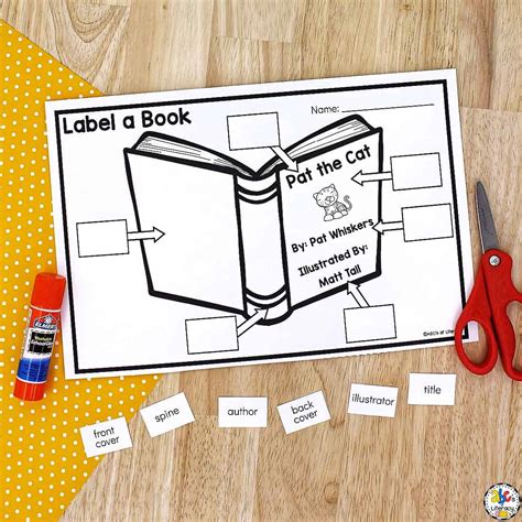 Parts Of A Book Worksheet Parts Of A Book Poster Worksheet Free