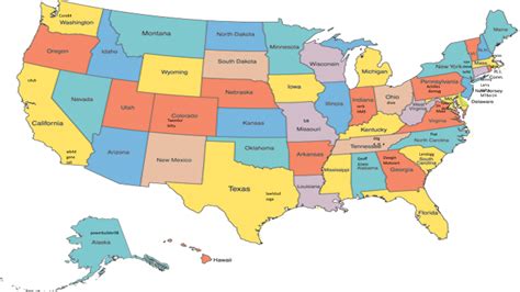 Map Of Usa Map Guide Us States Map And Capitals Clear Clipart