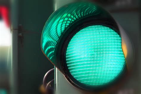 Green Color On The Traffic Light Rightsdirect