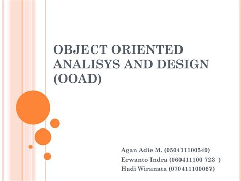 Ppt Object Oriented Analisys And Design Ooad Powerpoint
