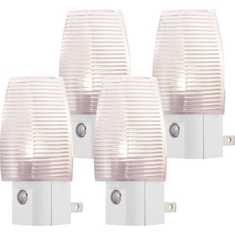 Lights By Night 4 Pack White Led Night Light With Auto Onoff At