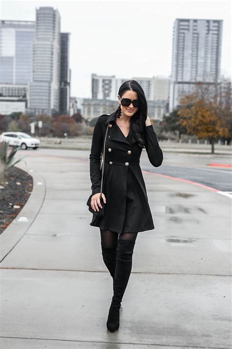 Winter Outfits Black Trench Coat Tradingbasis