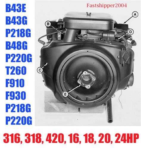 Onan Engine 16 18 20 24 Hp Service Repair Overhaul Manual Ebay