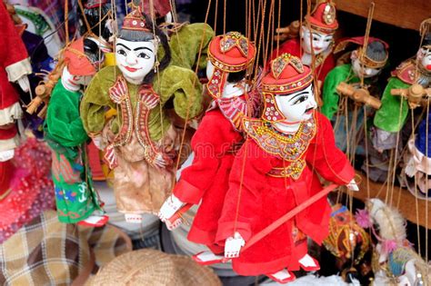 Traditional Marionette Puppets Of Myanmar Burma Stock Photo Image