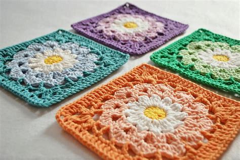 Flower Granny Square Crochet Patterns To Stitch Craftsy