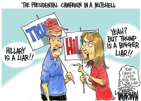 The Presidential Campaign In A Nutshell A Pennlive Editorial Cartoon