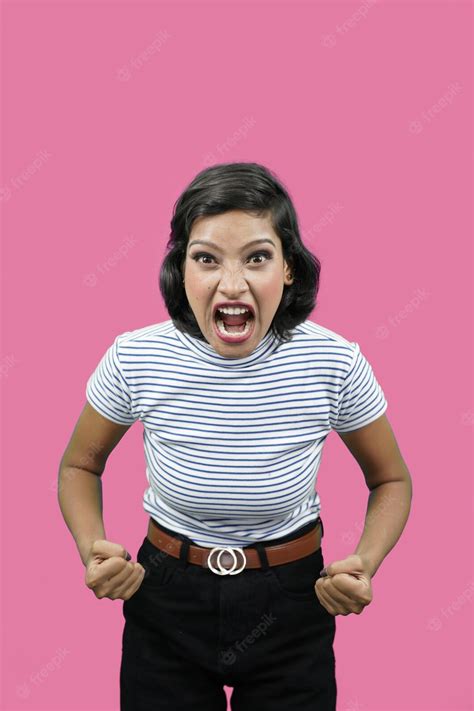 Premium Photo Young Indian Woman Angry And Upset Angry And Mad Woman