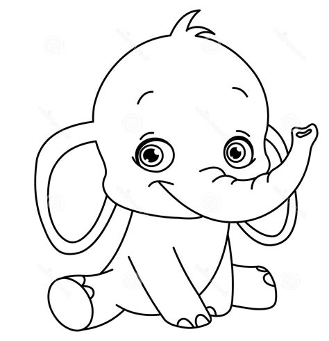 Cute Elephant Coloring Sheets Coloring Pages