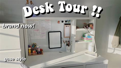 Desk Tour How To Stay Organised Youtube