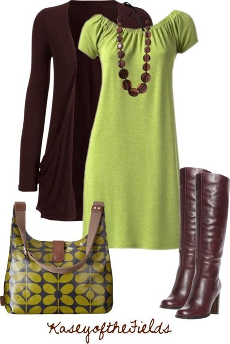 Browns And Greens Fashion Clothes Style