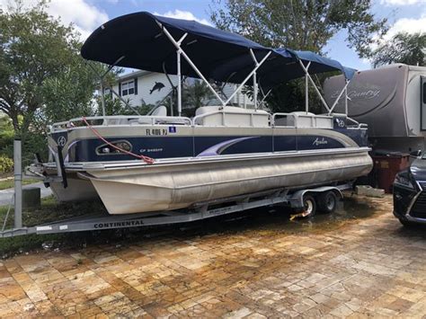 24 Foot Pontoon Boat For Sale In Palm Harbor Fl Offerup