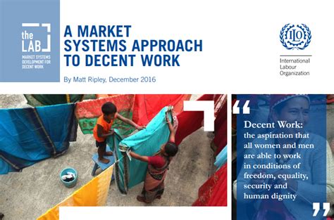 A Market Systems Approach To Decent Work