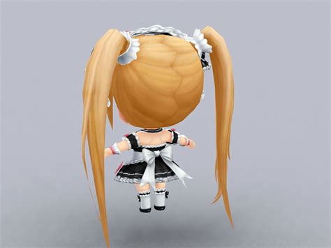 Anime Chibi Girl 3d Model 3ds Max Files Free Download Modeling 46389