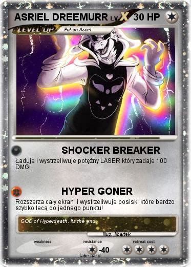 Pokémon Asriel Dreemurr 132 132 Shocker Breaker Twoja Własna Karta