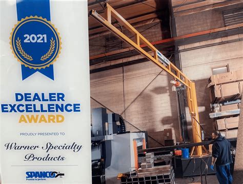 Warner Receives Spanco Dealer Excellence Award Warner Specialty