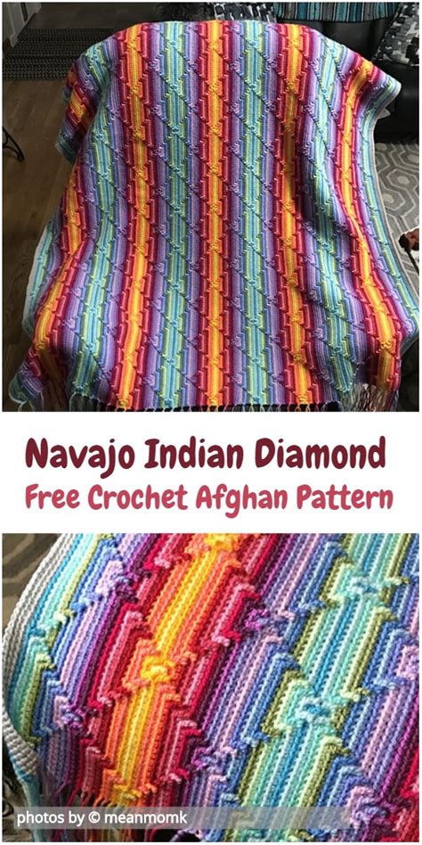 Navajo Diamond Crochet Pattern Free Web This Crochet Pattern Is Available As A Free Download