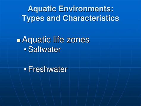 Ppt Aquatic Ecosystems Powerpoint Presentation Free Download Id