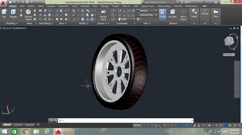 How To Design Car Wheel In Autocad Autocad हिन्दी Tutorial Youtube