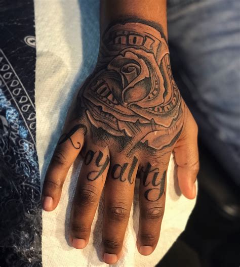 Gangster Rose Hand Tattoos For Men Best Tattoo Ideas