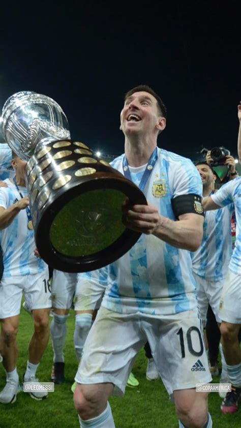 Lionel Messi Copa América 2021 Perú Argentina Campeón Hd Phone