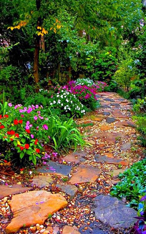 The outside is designed with small pebbles that make the garden look spectacular. 30 Best Decorative Stepping Stones (Ideas and Designs) 2018