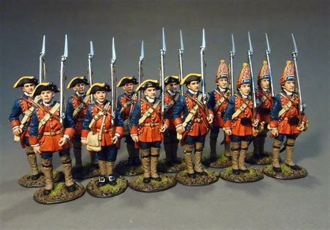 The New Jersey Provincial Regiment 4 Line Infantry At Attention Set