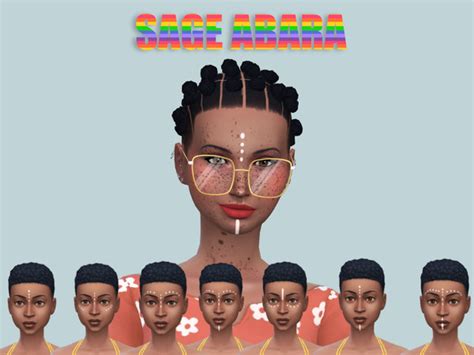 The Sims Resource African Face Art 2