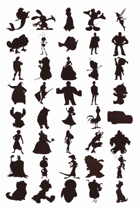 Disney Silhouette Printable