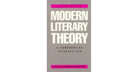 Modern Literary Theory A Comparative Introduction By Ann Jefferson