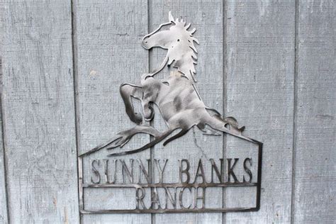 Personalized Horse Ranch Sign Address Sign By Patriotcustomsinc Custom
