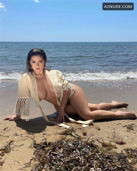 Demi Rose Sexy Poses Almost Topless In A Beach Photoshoot Free