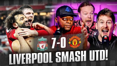 liverpool smash manchester united liverpool 7 0 manchester united highlights youtube
