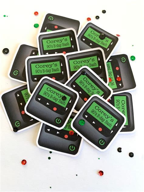 90s Themed Ol School 24 Pc Beepers Pagers Personalized Etsy